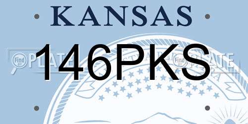 146PKS Kansas License Plate