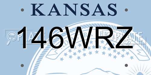 146WRZ Kansas License Plate