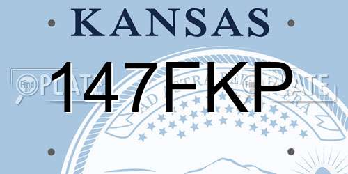 147FKP Kansas License Plate