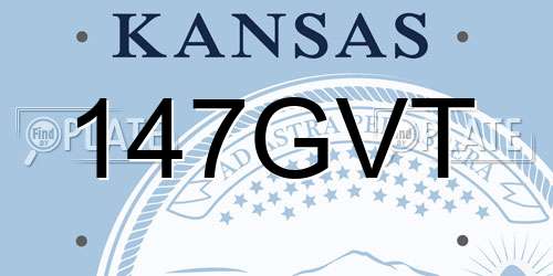 147GVT Kansas License Plate
