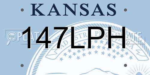 147LPH Kansas License Plate