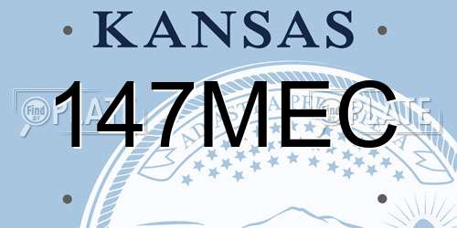 147MEC Kansas License Plate