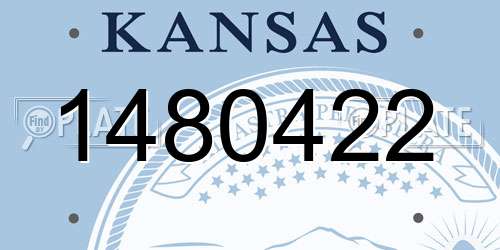 1480422 Kansas License Plate