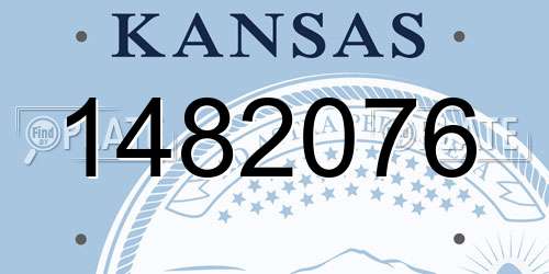1482076 Kansas License Plate