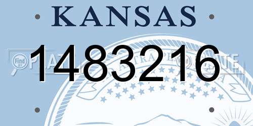 1483216 Kansas License Plate