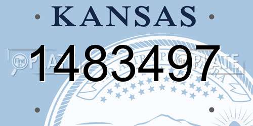 1483497 Kansas License Plate