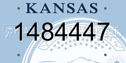 1484447 Kansas License Plate
