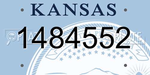 1484552 Kansas License Plate