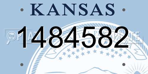 1484582 Kansas License Plate