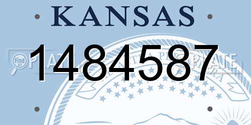 1484587 Kansas License Plate
