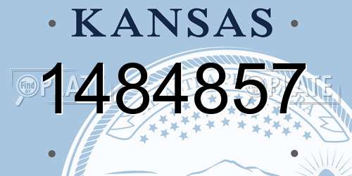 1484857 Kansas License Plate