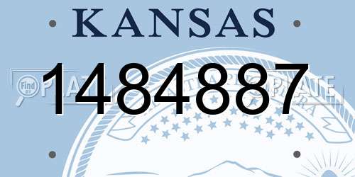 1484887 Kansas License Plate