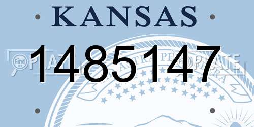1485147 Kansas License Plate