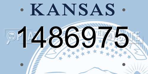 1486975 Kansas License Plate