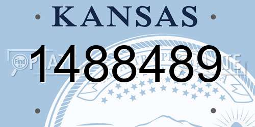 1488489 Kansas License Plate
