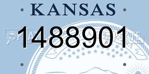 1488901 Kansas License Plate