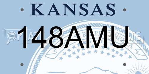 148AMU Kansas License Plate