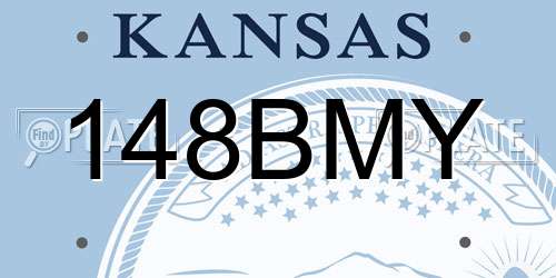 148BMY Kansas License Plate