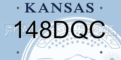 148DQC Kansas License Plate