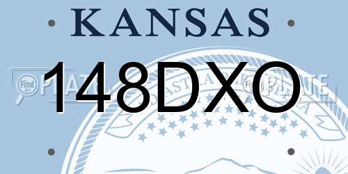 148DXO Kansas License Plate