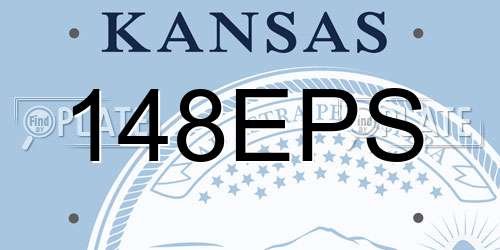 148EPS Kansas License Plate