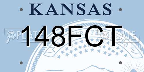 148FCT Kansas License Plate