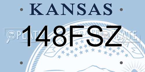 148FSZ Kansas License Plate