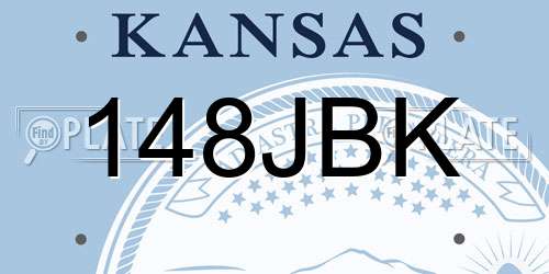 148JBK Kansas License Plate