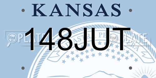 148JUT Kansas License Plate