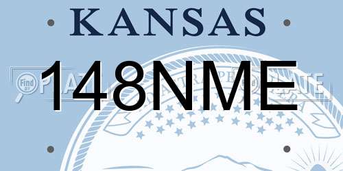 148NME Kansas License Plate