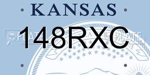 148RXC Kansas License Plate