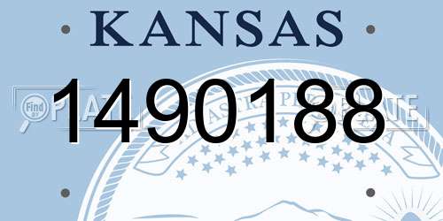 1490188 Kansas License Plate