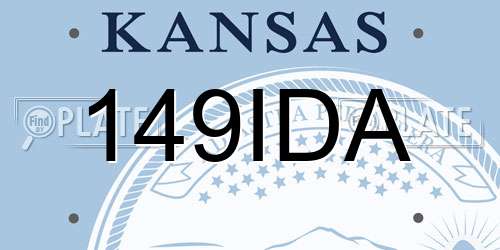 149IDA Kansas License Plate