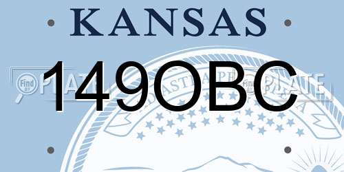 149OBC Kansas License Plate