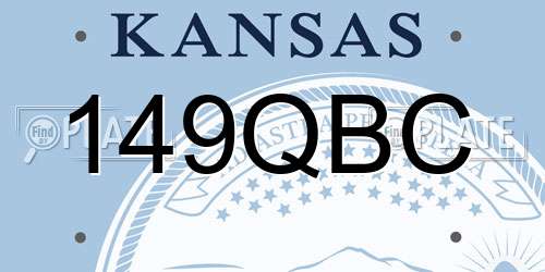 149QBC Kansas License Plate
