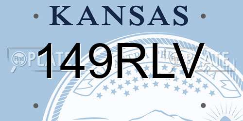 149RLV Kansas License Plate