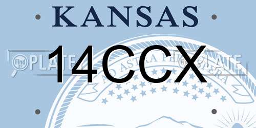 14CCX Kansas License Plate
