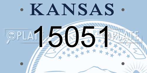 15051 Kansas License Plate