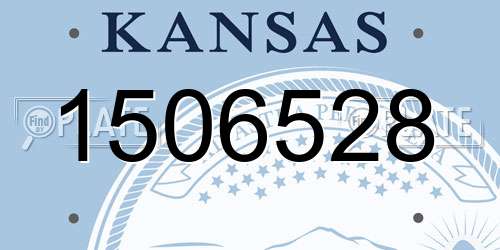 1506528 Kansas License Plate