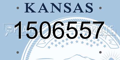 1506557 Kansas License Plate