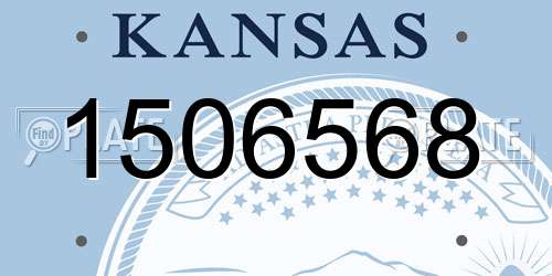 1506568 Kansas License Plate
