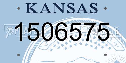 1506575 Kansas License Plate