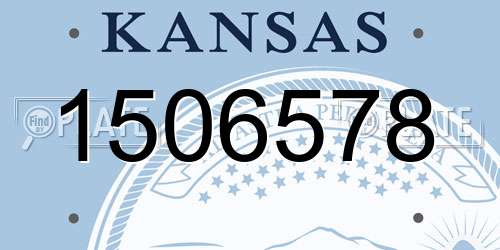 1506578 Kansas License Plate