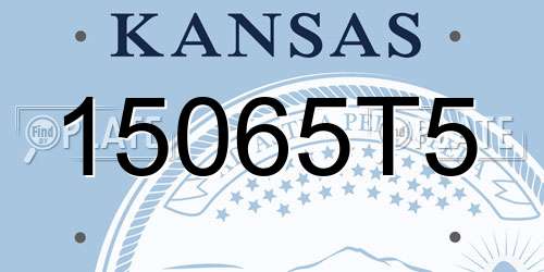 15065T5 Kansas License Plate