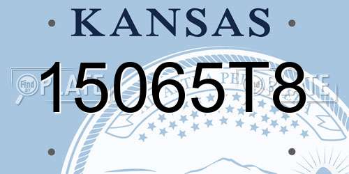 15065T8 Kansas License Plate