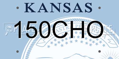 150CHO Kansas License Plate