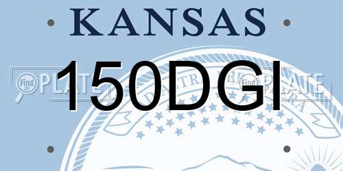 150DGI Kansas License Plate