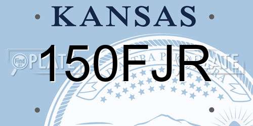 150FJR Kansas License Plate