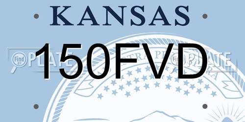 150FVD Kansas License Plate
