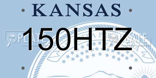 150HTZ Kansas License Plate